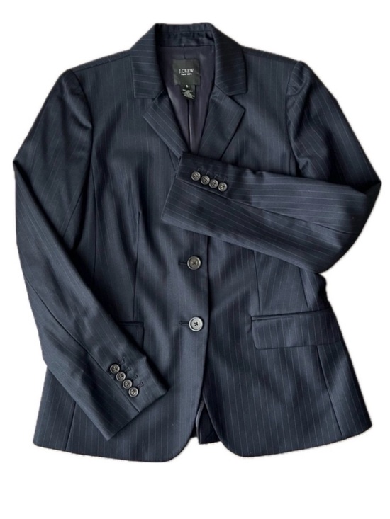 J. Crew Jackets & Blazers - J.Crew Super 120s Wool Pinstripe 2-Button Blazer